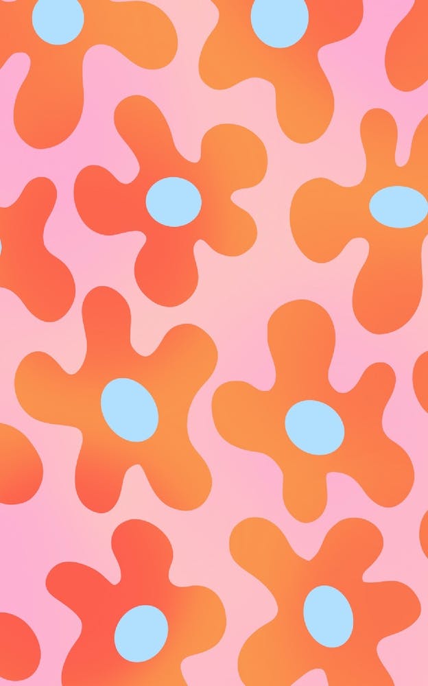 Flowers Orange Pink