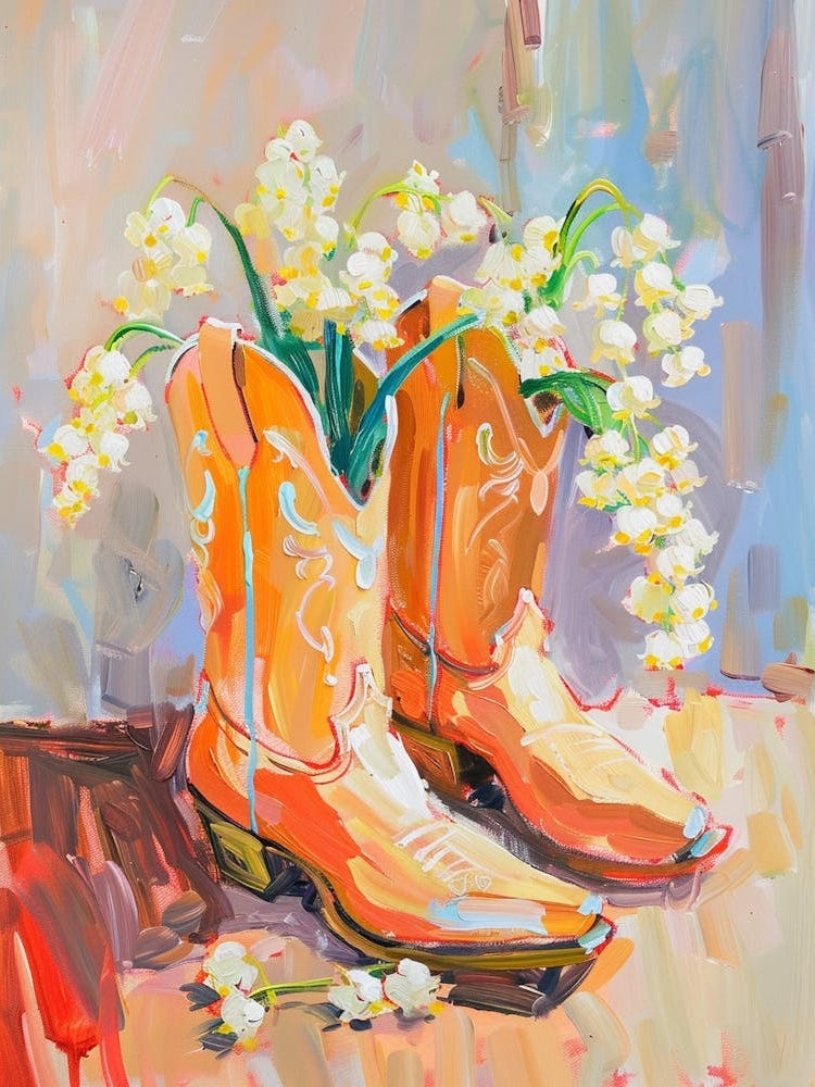 Cowboy Boots And Wildflowers Lily Of The Valley