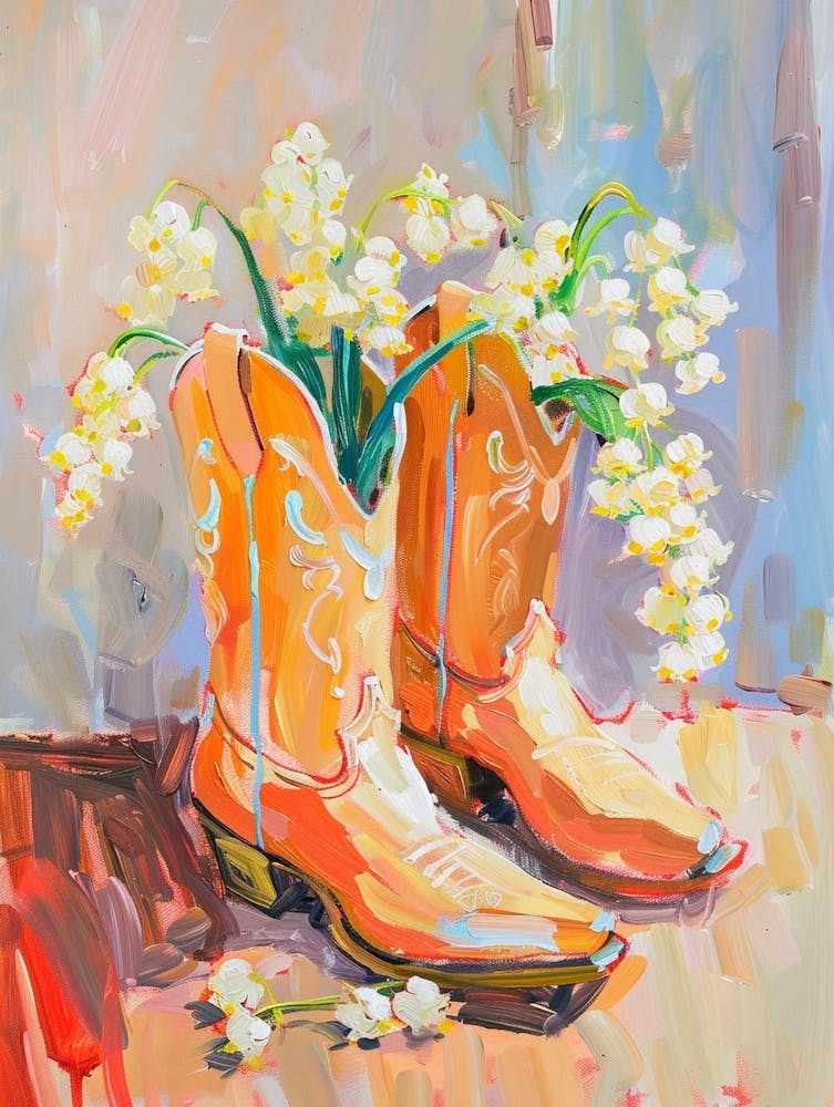 Cowboy Boots And Wildflowers Lily Of The Valley