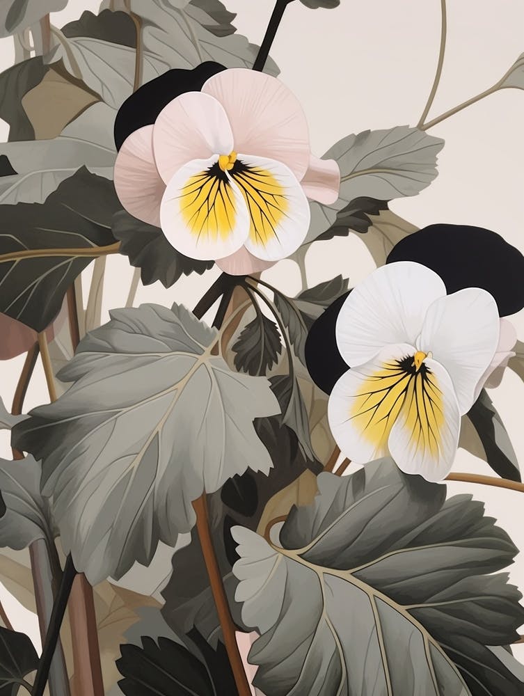 Flower Illustration Wild Pansy 4