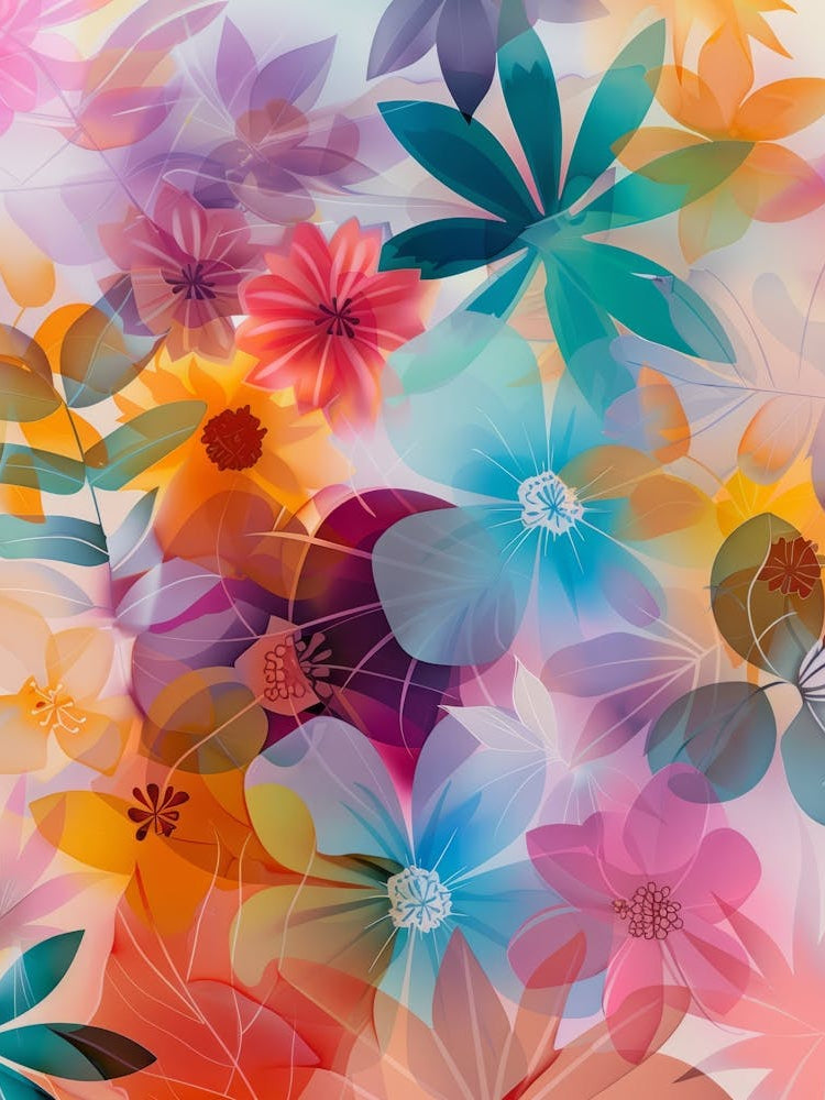 Abstract Floral Background