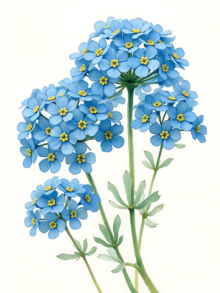 Delicate Blue Botanical Motion