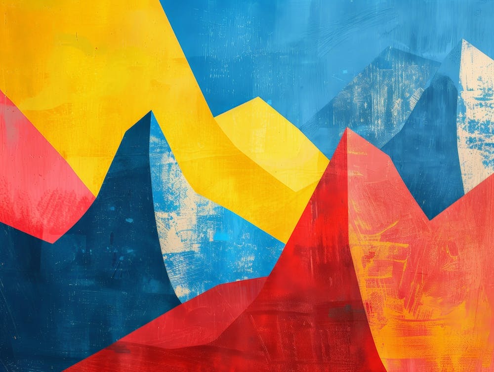 Abstract Mountainscape