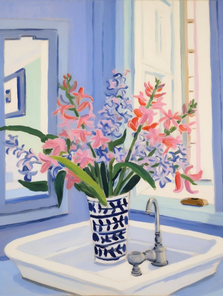 A Vase With Bluebell, Flower Bouquet 2