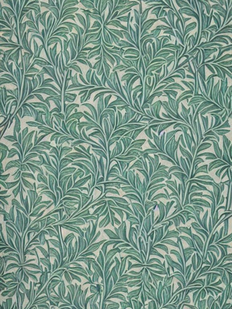 Pin Oak tree Vintage Botanical