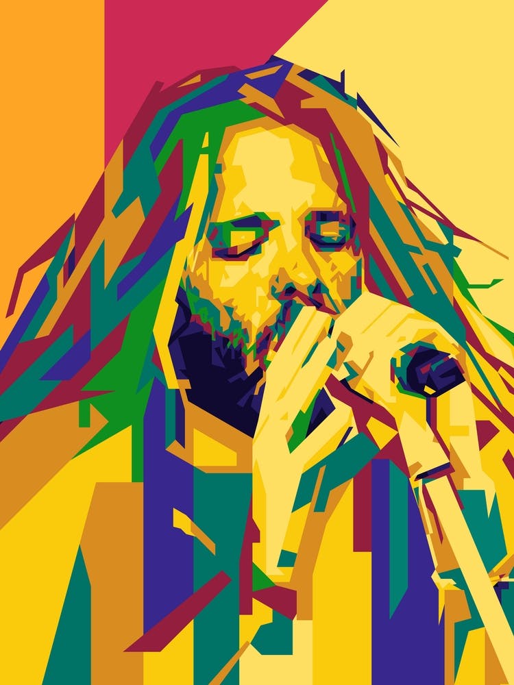 Taylor Hawkins Wpap pop art