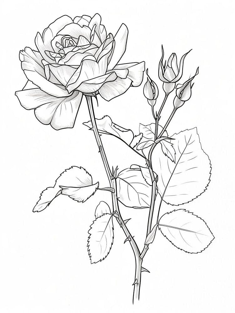Roses Sketch 25