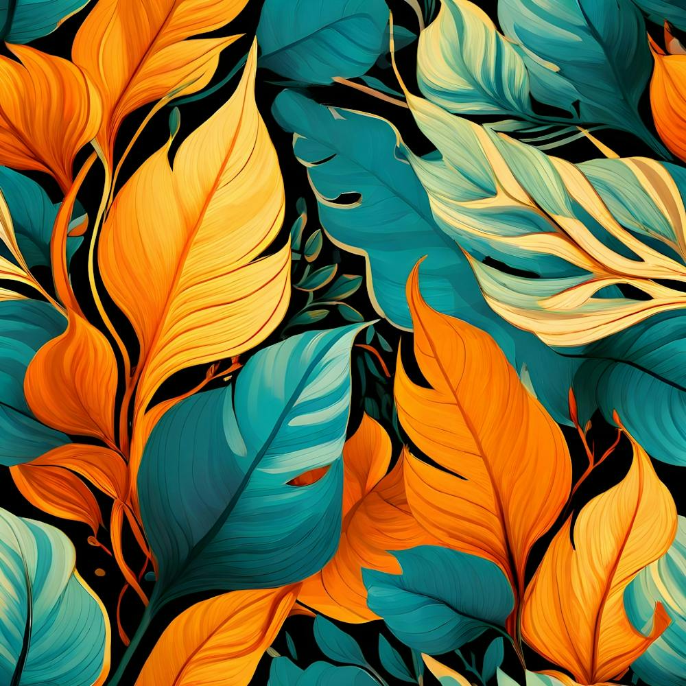 Tropical Leaves Wallpaper 2
