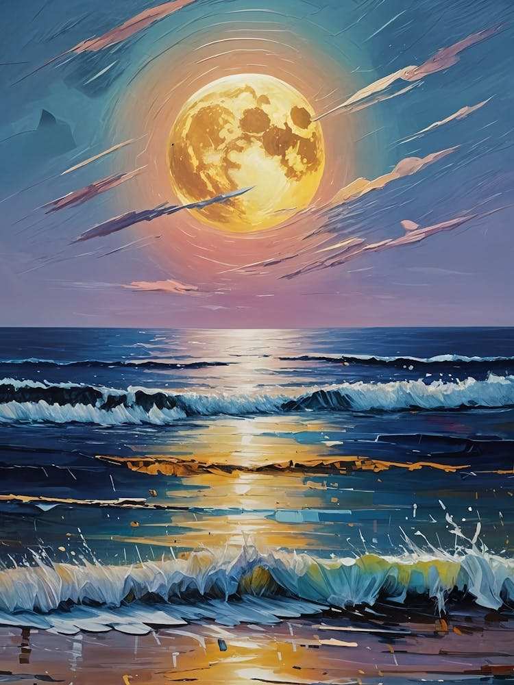 Full Moon Ocean no2