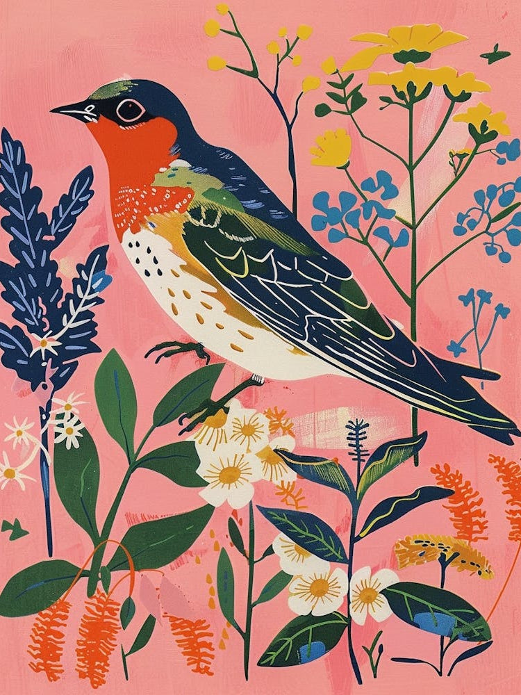 Spring Birds Swallow 6