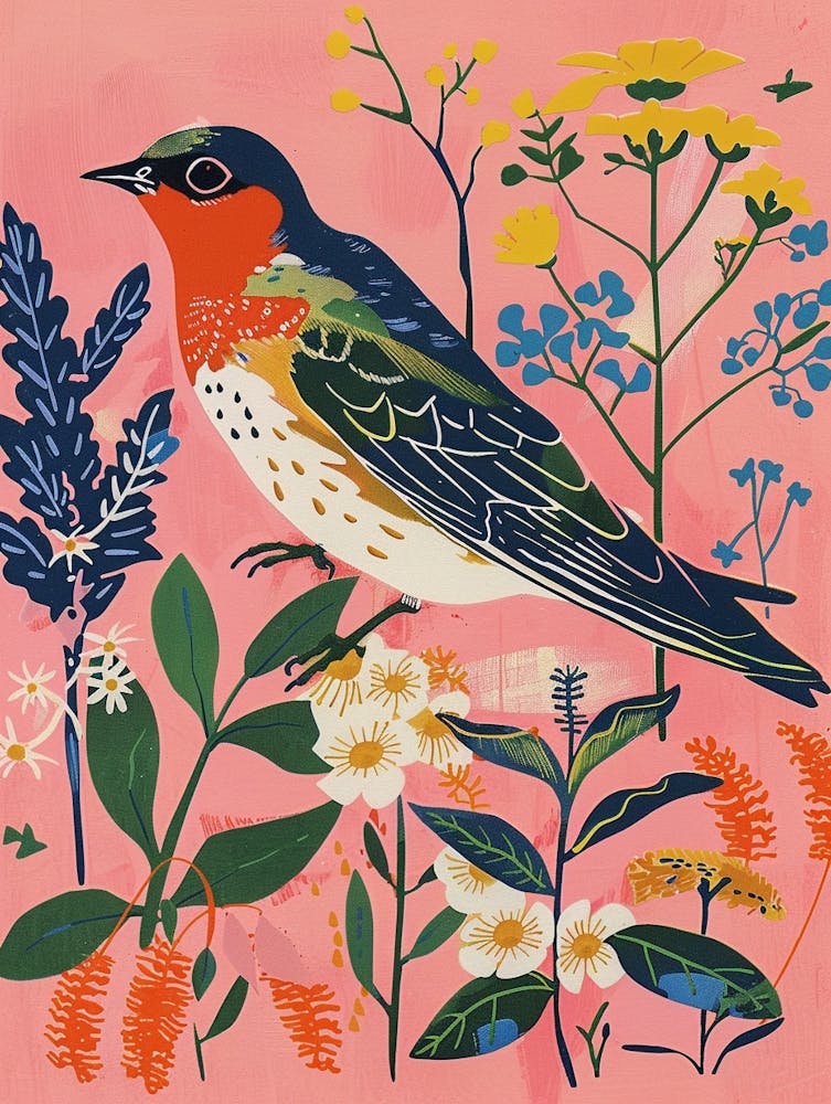 Spring Birds Swallow 6