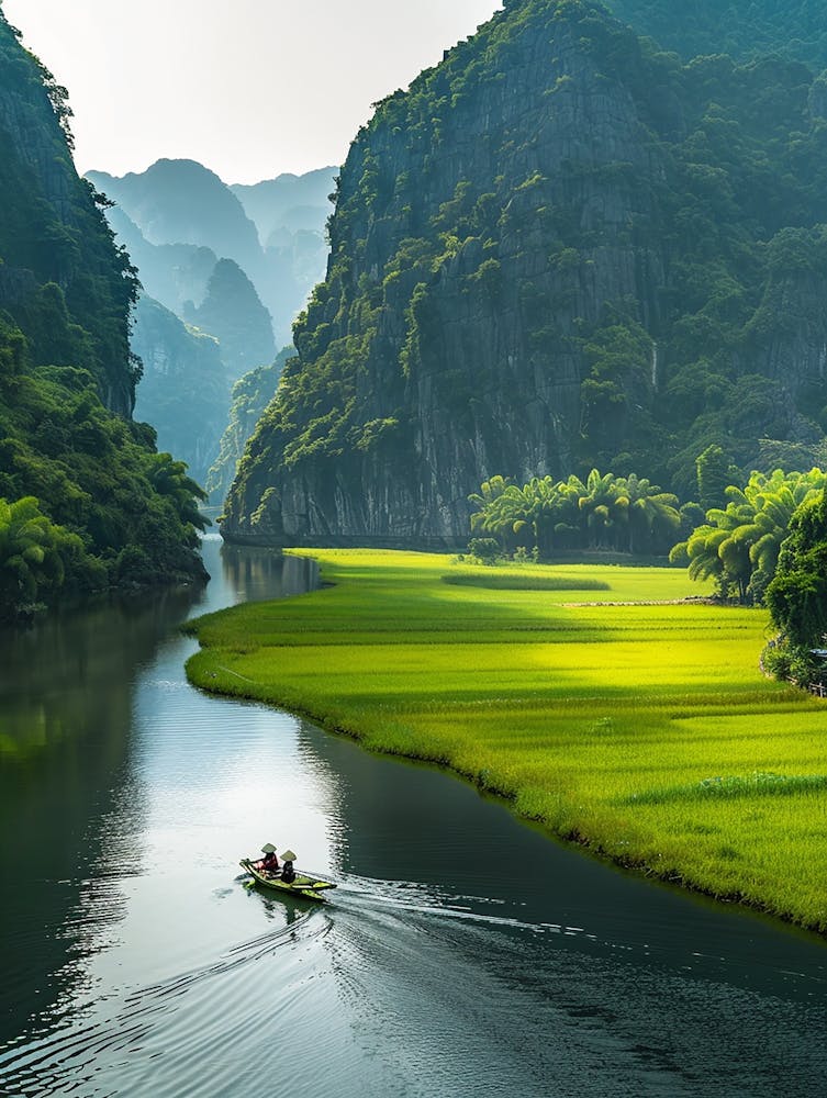 Boat On A River 2