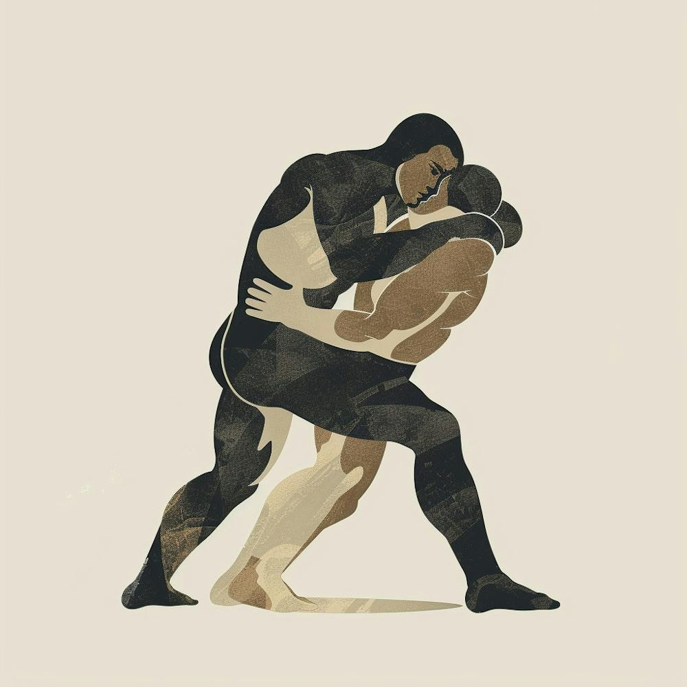 A Greco Roman Wrestling Minimal Illustration 1719334634 2
