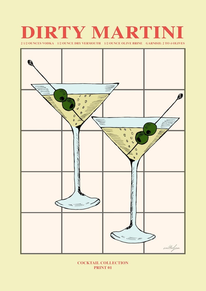 Dirty Martini Cocktail