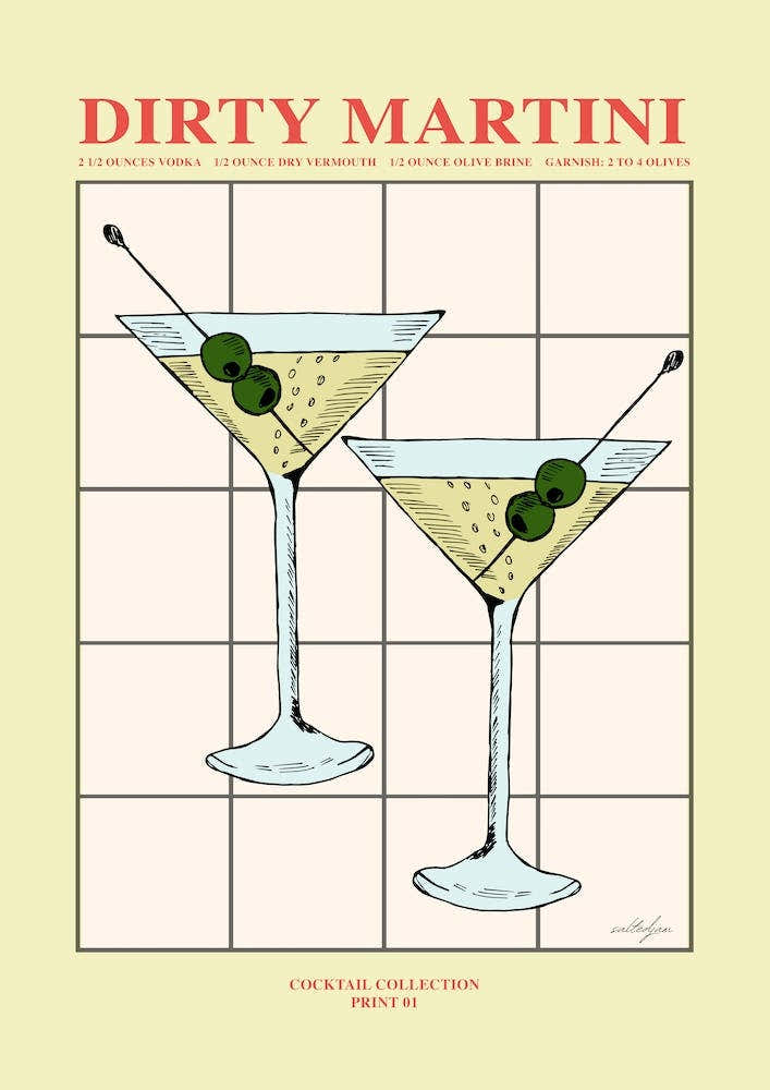 Dirty Martini Cocktail