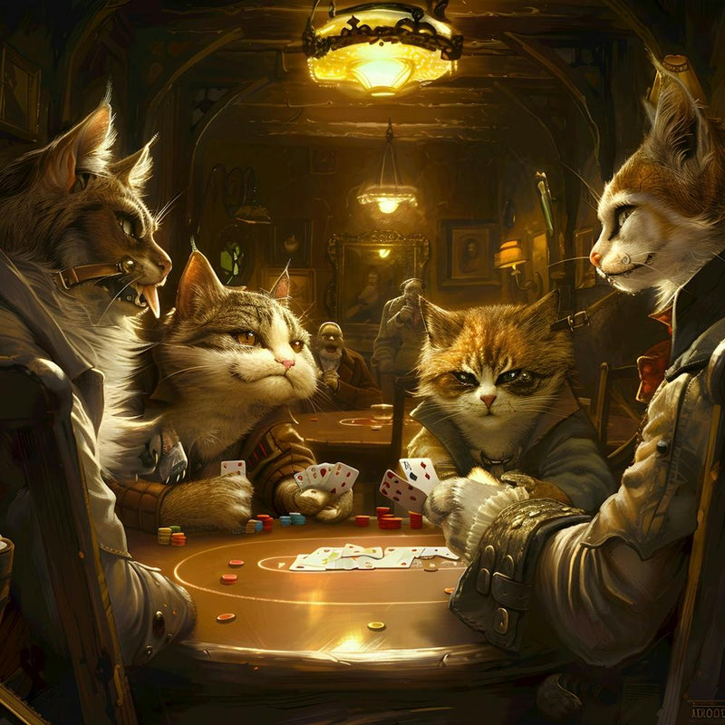 Feline Poker Face
