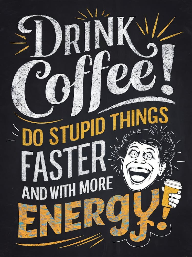 Kaffee trinken! Mach dumme Dinge schneller und mit mehr Energie.