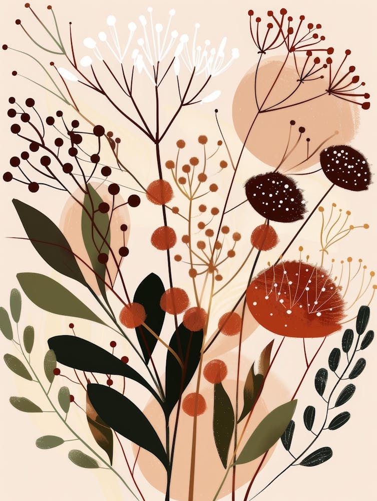 Autumn Leaves And Flowers 1
