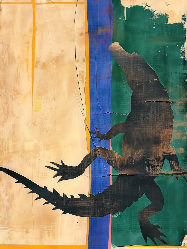 Crocodile 1 Cut Out Collage