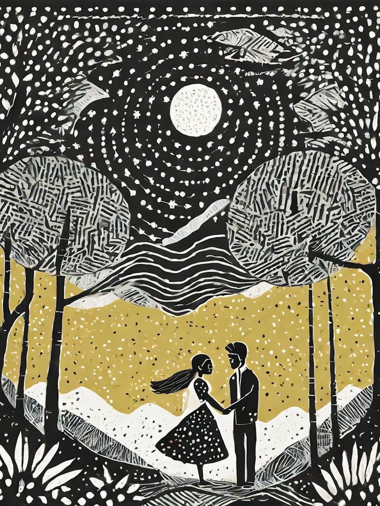 Couple In The Woods