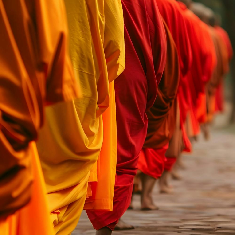 Monks In Thailand