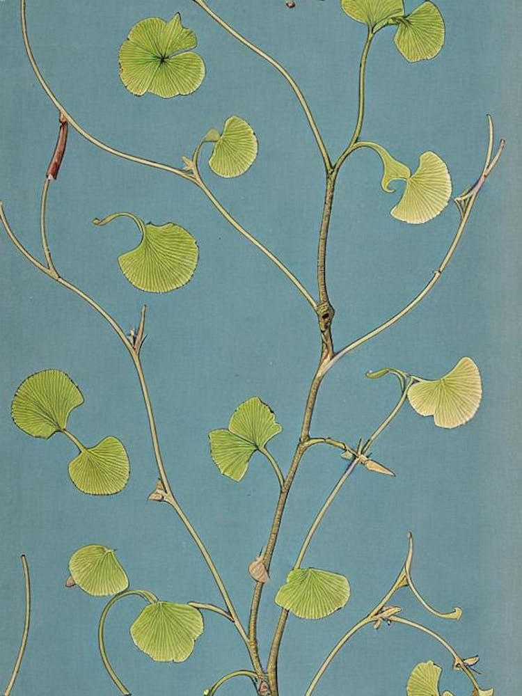 Ginkgo tree Vintage 2 Botanical