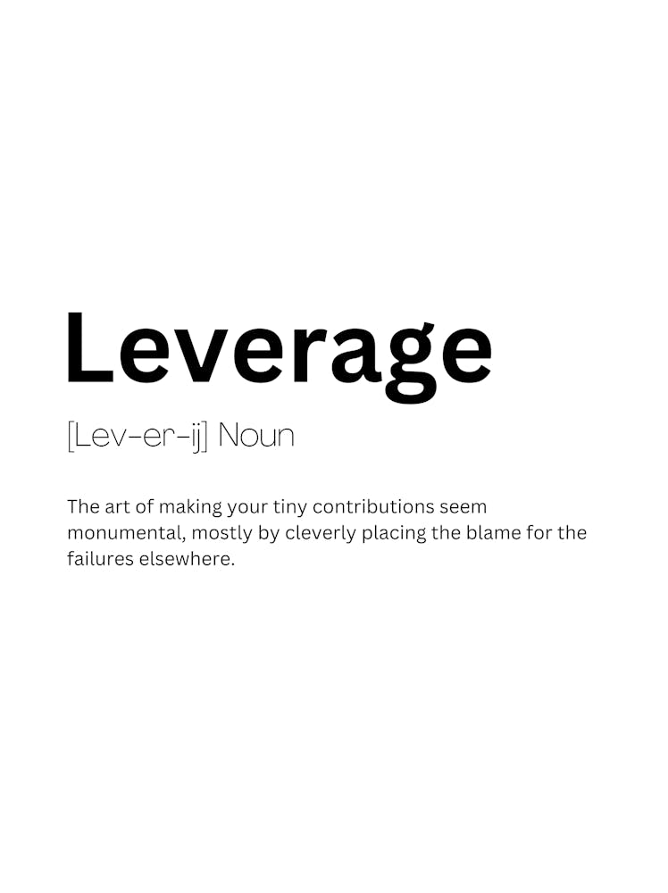 Leverage Definition Meaning 1