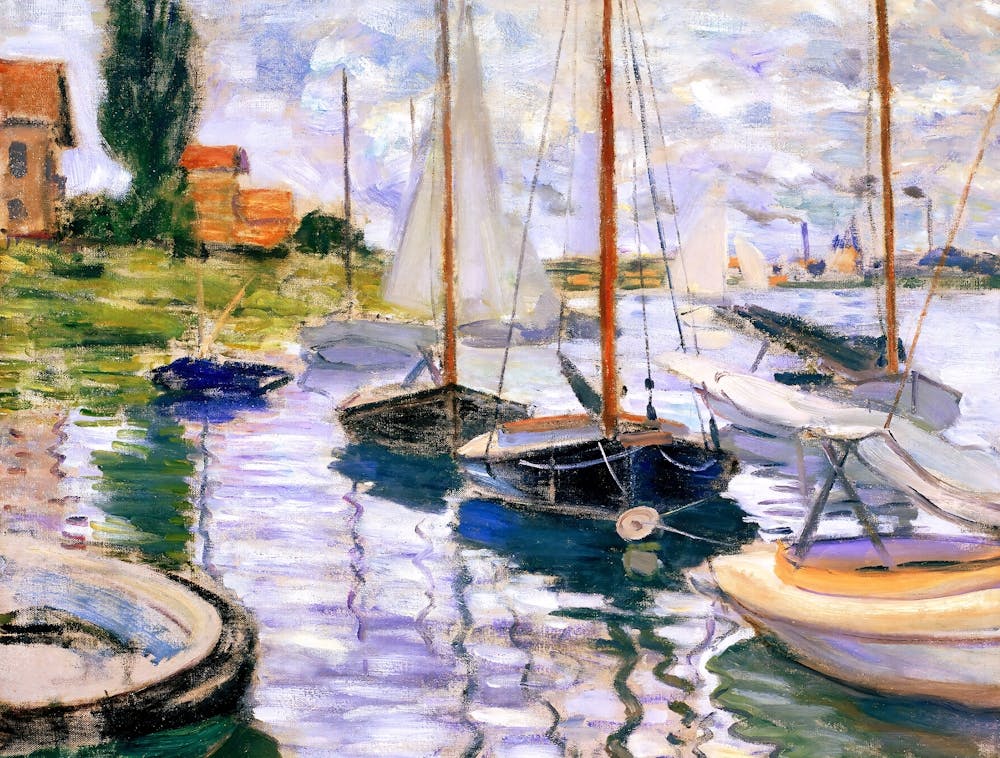 Claude Monet - Bateaux En Bord
