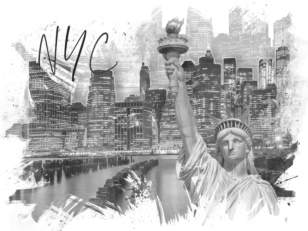 Trendy Manhattan Collage