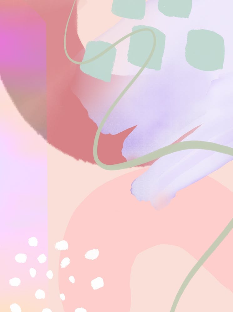 Abstract Pink Painting - III