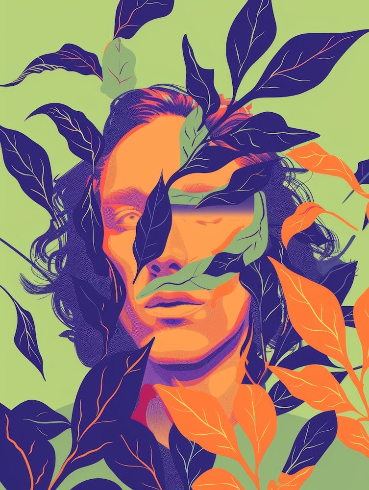 Leaves And Man