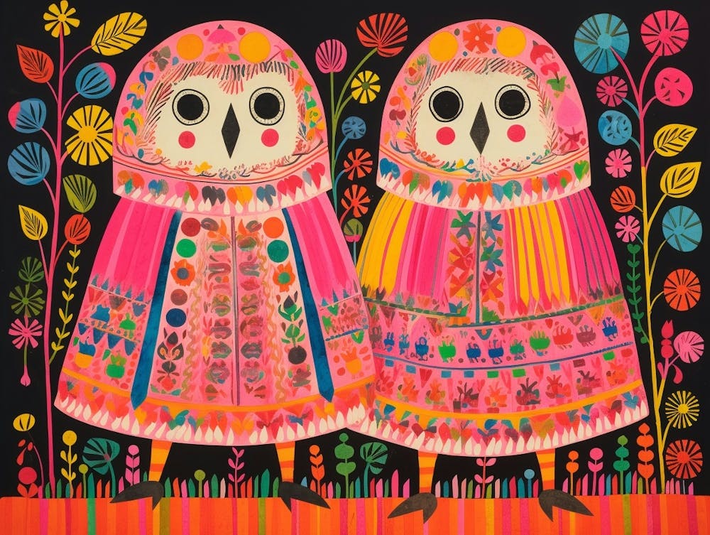 Lemming Folk Style Animal Illustration