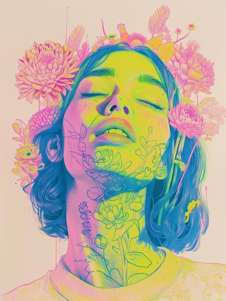 Psychedelisches Mädchen 3
