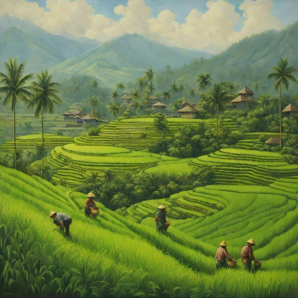 Rice Fields In Bali 1