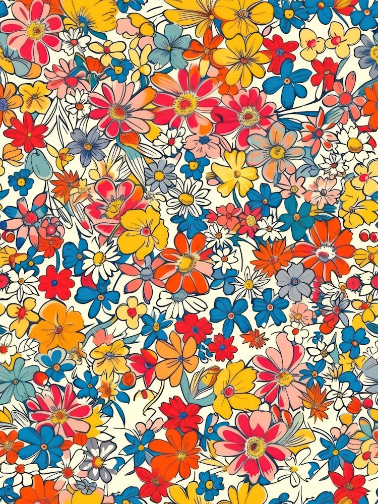 Flower Luxe London Fabrics Floral Pattern 3