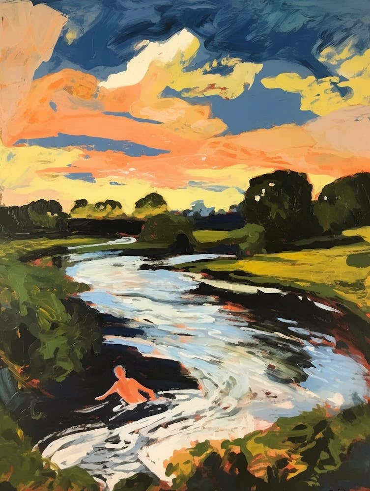 Wild Swimming At River Stou Dorset 4