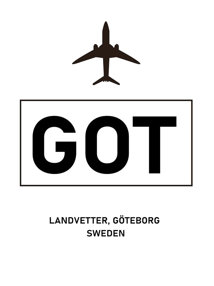 Göteborg Landvetter Sweden Airport Print