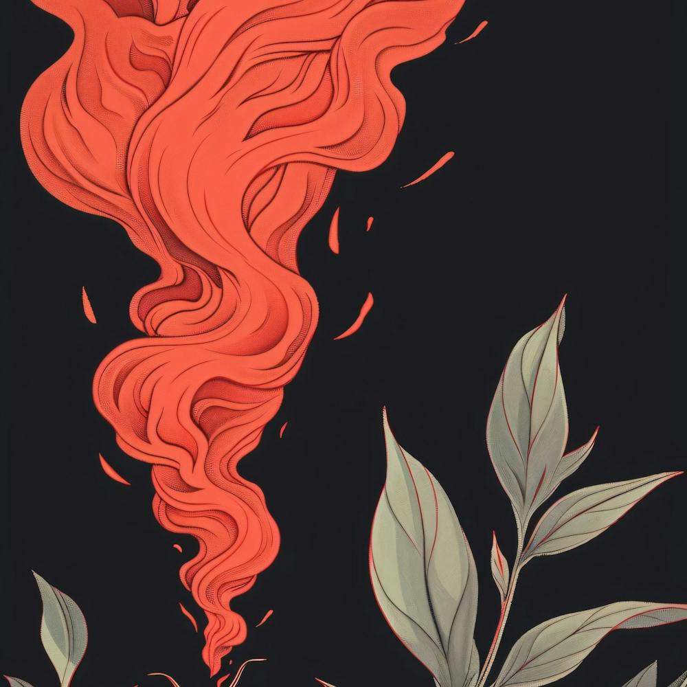 Fire Painting on Black