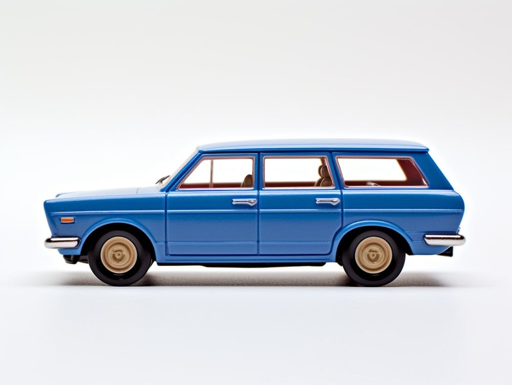 Toy Car 71 Datsun Bluebird 510 Wagon Blue