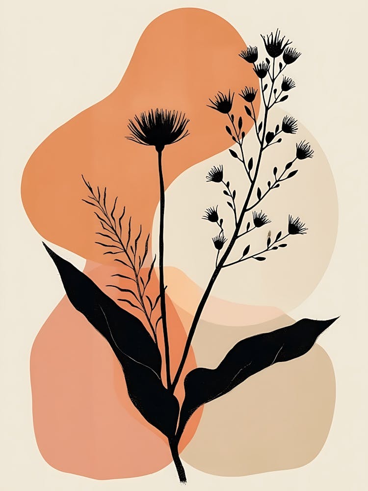 Floral Harmony in Blushed Greens