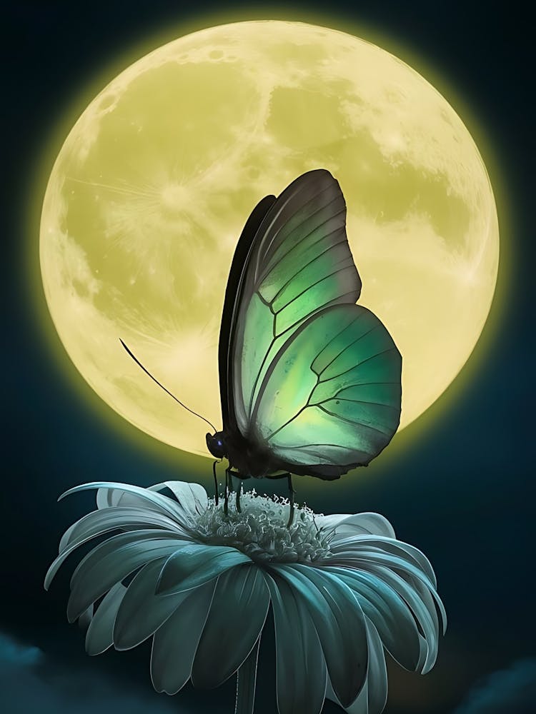 Butterfly On A Flower 3