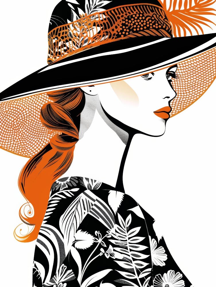 Woman In A Hat 92