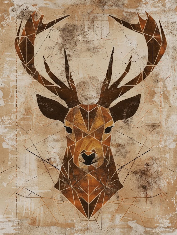 Deer Head Canvas Print