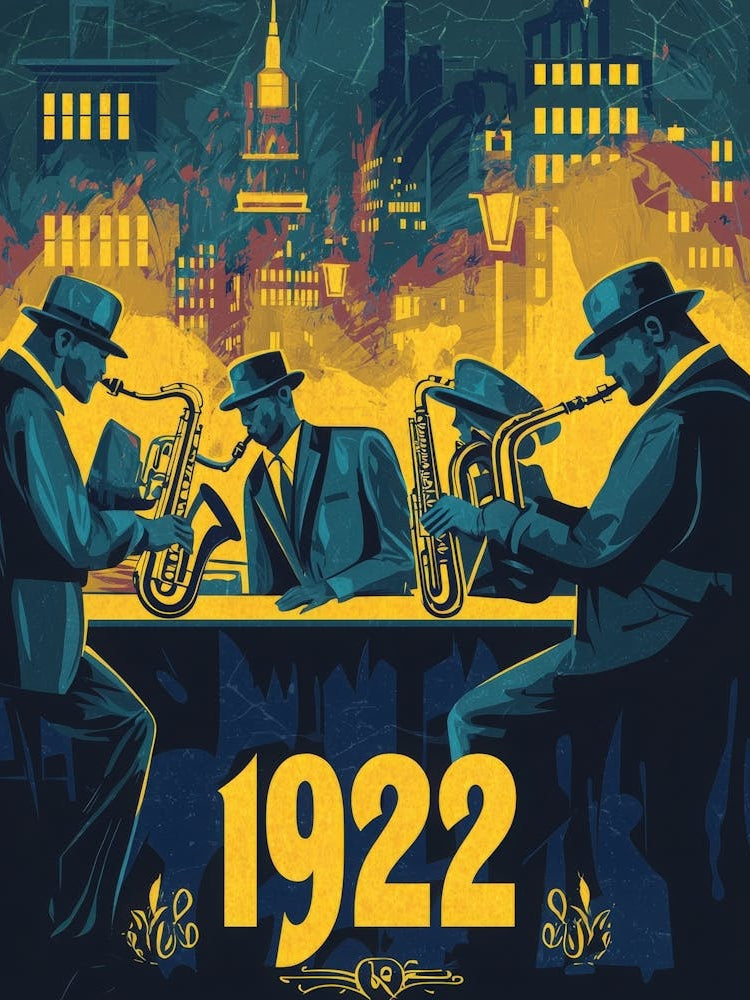 Aihrgdesign A Vintage Art Poster Celebrating The Jazz Age In 6
