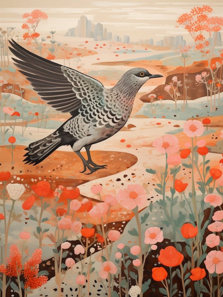 Grey Plover 2 Detailed Bird Painting