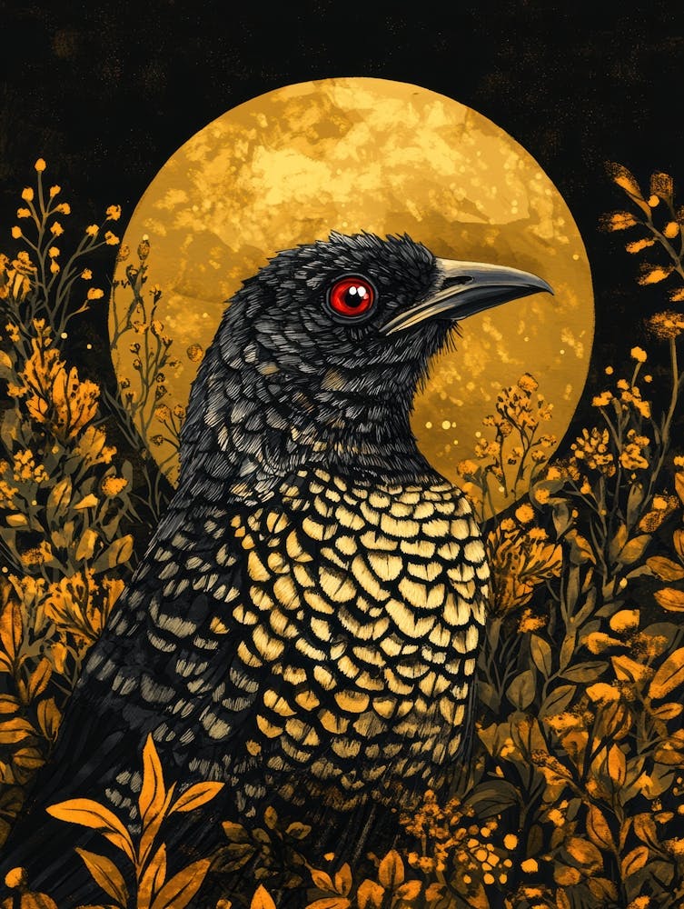 Owl In The Moonlight