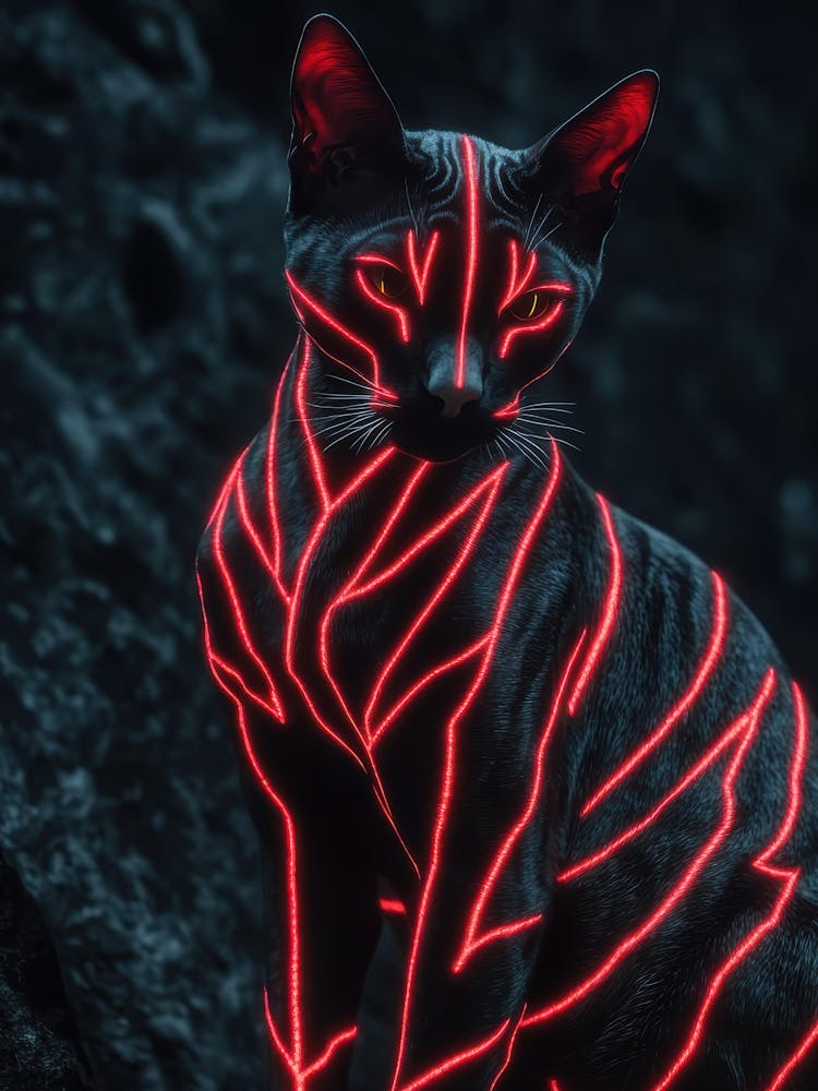Neon Katze