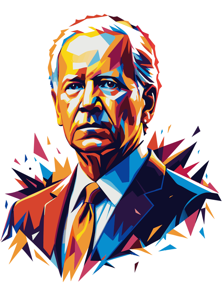 Joe Biden Portrait WPAP Pop Art