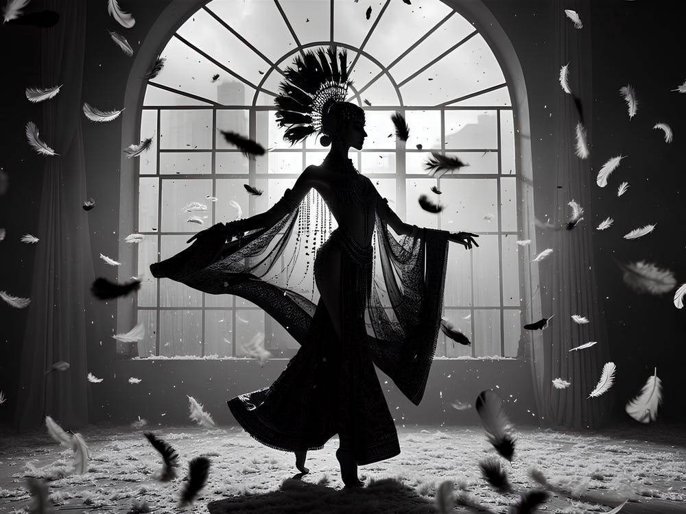 Dancer In Feathers