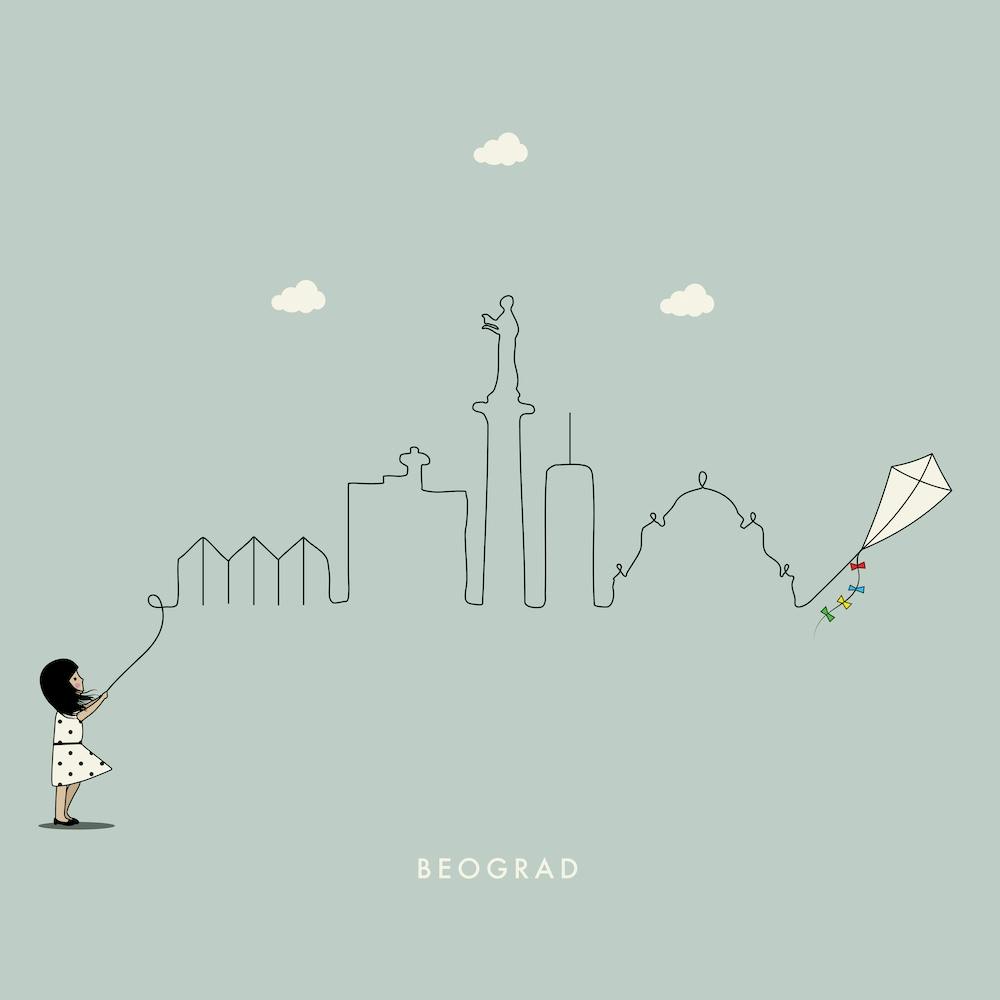 Belgrade Skyline Kite